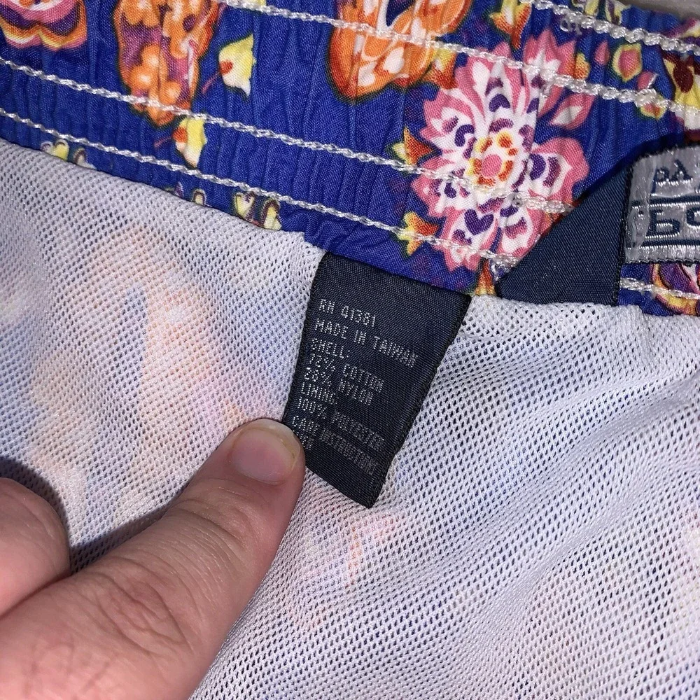 Polo Ralph Lauren Swim Trunks Mens Large Blue All Over AOP Design Mesh‎ Lining